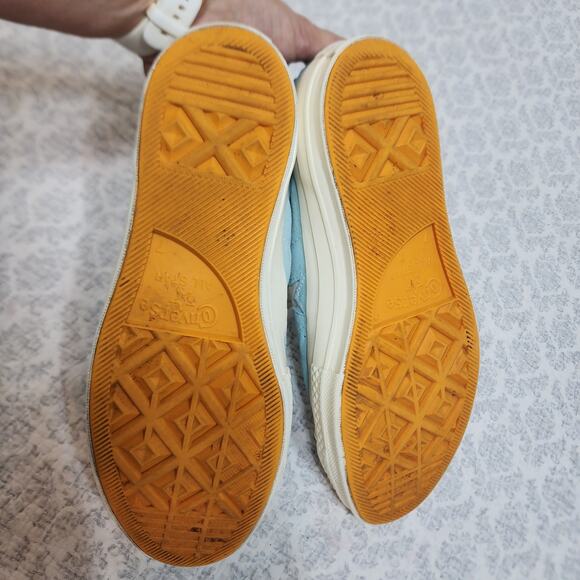 Converse One Star Ox x Golf Wang Le Fleur Clearwater Blue Sneakers Size 7 - Picture 3 of 5